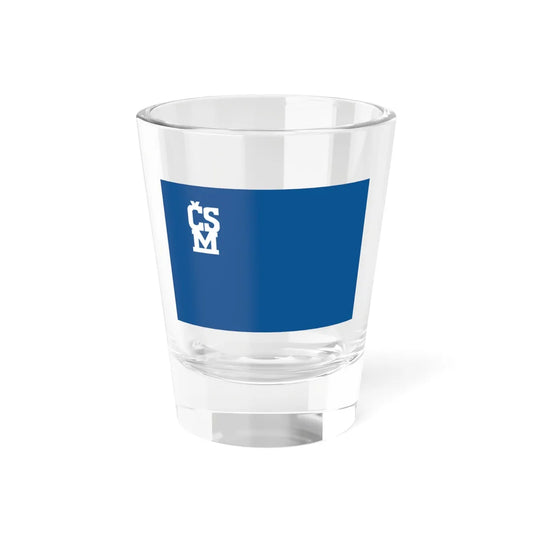 Flag Of The Czechoslovak Youth Union (Slovakia) Shot Glass 1.5oz 1.5oz - Go Mug Yourself
