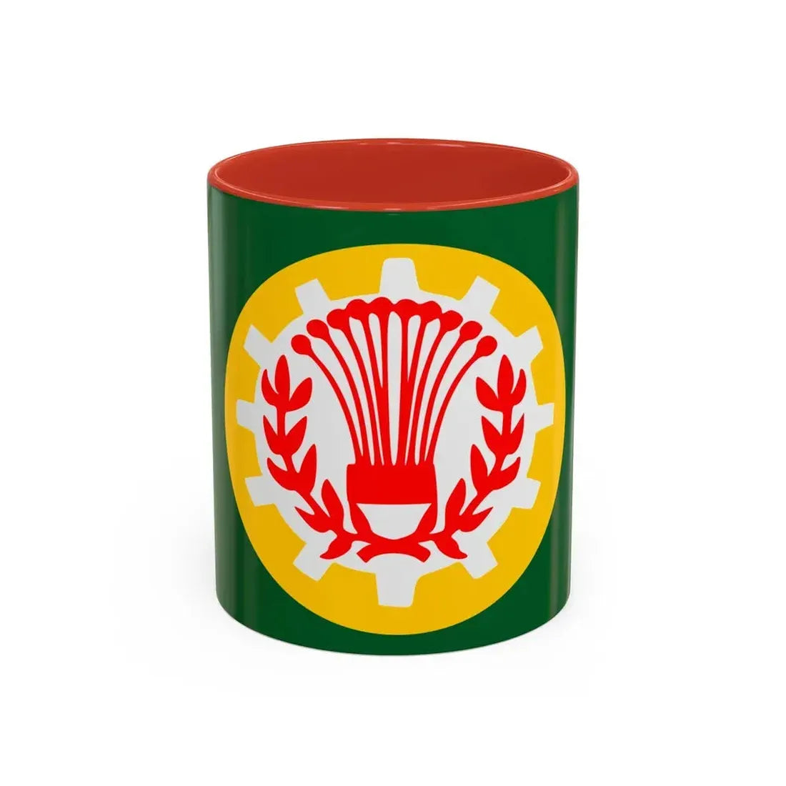 Flag of the Dakahlia Governorate Egypt - Accent Coffee Mug 11oz Red - Go Mug Yourself