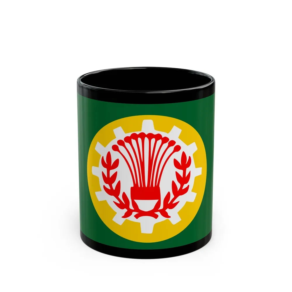 Flag of the Dakahlia Governorate Egypt - Black Coffee Mug-11oz-Go Mug Yourself