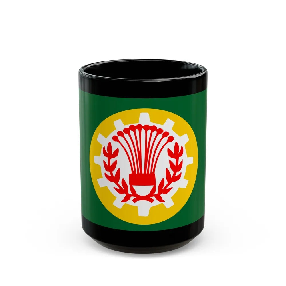 Flag of the Dakahlia Governorate Egypt - Black Coffee Mug-15oz-Go Mug Yourself