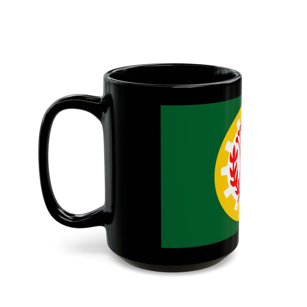 Flag of the Dakahlia Governorate Egypt - Black Coffee Mug-Go Mug Yourself