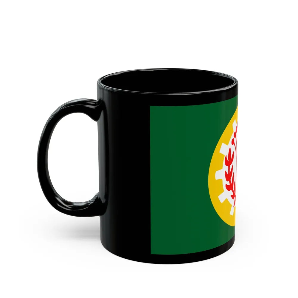 Flag of the Dakahlia Governorate Egypt - Black Coffee Mug-Go Mug Yourself