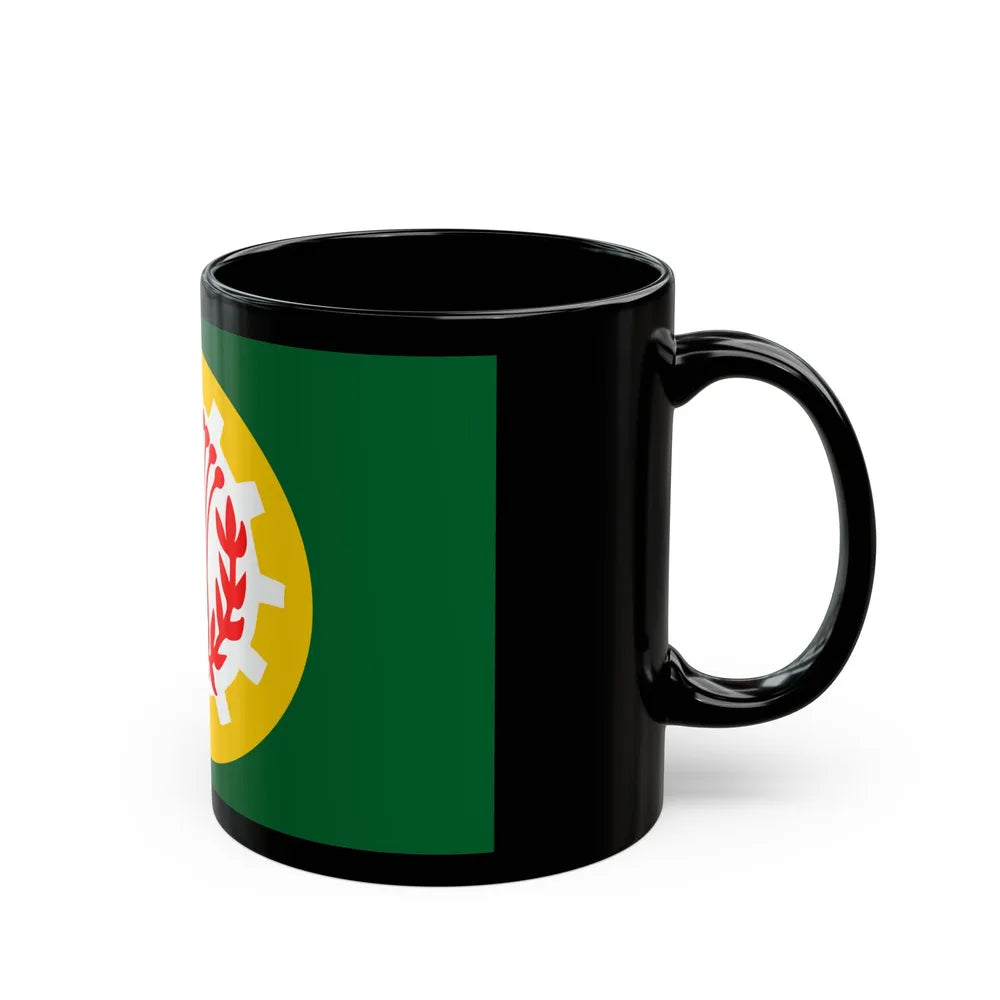 Flag of the Dakahlia Governorate Egypt - Black Coffee Mug-Go Mug Yourself