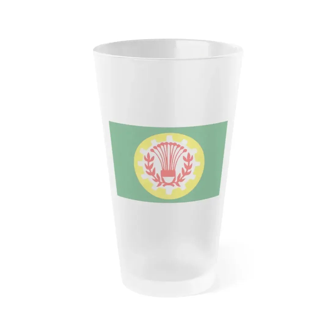 Flag of the Dakahlia Governorate Egypt - Frosted Pint Glass 16oz 16oz Frosted - Go Mug Yourself