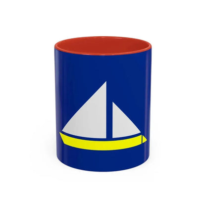 Flag of the Damietta Governorate Egypt - Accent Coffee Mug 11oz Red - Go Mug Yourself