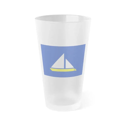 Flag of the Damietta Governorate Egypt - Frosted Pint Glass 16oz 16oz Frosted - Go Mug Yourself