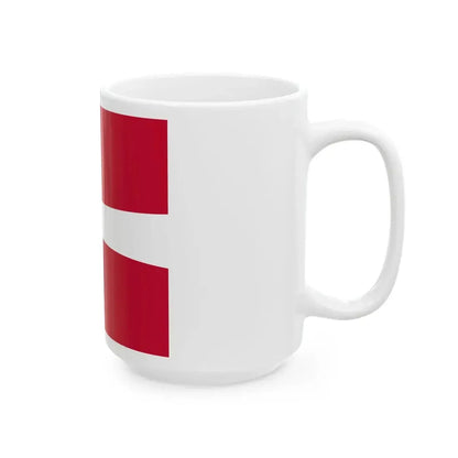 Flag of the Danish volunteers in the Winter War (Denmark) White Coffee Mug - Go Mug Yourself