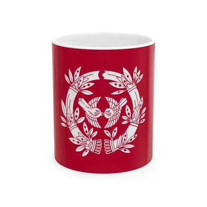 Flag of the Date Lords of Sendai in Mutsu Province A (Japan) White Coffee Mug 11oz - Go Mug Yourself