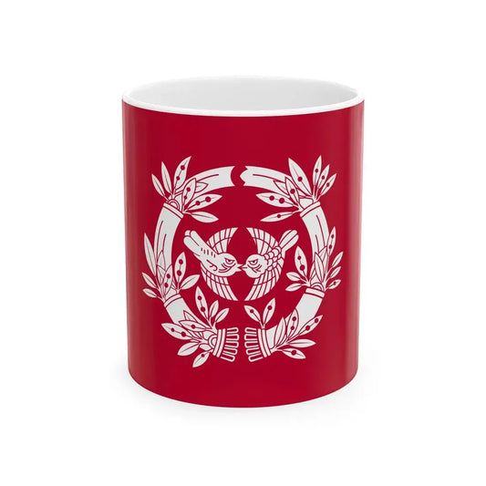 Flag of the Date Lords of Sendai in Mutsu Province A (Japan) White Coffee Mug 11oz - Go Mug Yourself