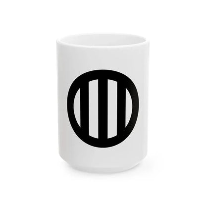Flag of the Date Lords of Sendai in Mutsu Province C (Japan) White Coffee Mug 15oz - Go Mug Yourself