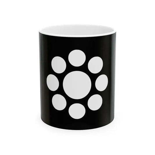 Flag of the Date Lords of Uwajima in Iyo Province A (Japan) White Coffee Mug 11oz - Go Mug Yourself