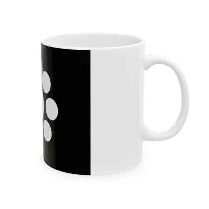 Flag of the Date Lords of Uwajima in Iyo Province A (Japan) White Coffee Mug - Go Mug Yourself