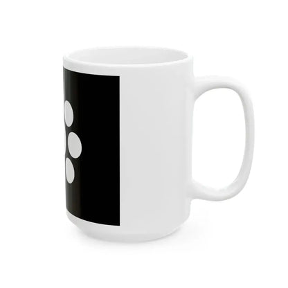 Flag of the Date Lords of Uwajima in Iyo Province A (Japan) White Coffee Mug - Go Mug Yourself