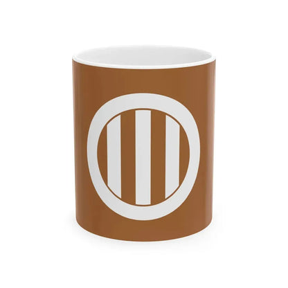 Flag of the Date Lords of Uwajima in Iyo Province B (Japan) White Coffee Mug 11oz - Go Mug Yourself