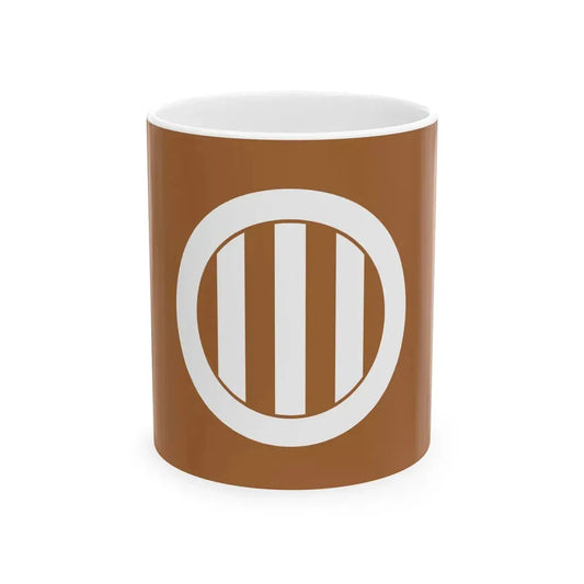 Flag of the Date Lords of Uwajima in Iyo Province B (Japan) White Coffee Mug 11oz - Go Mug Yourself