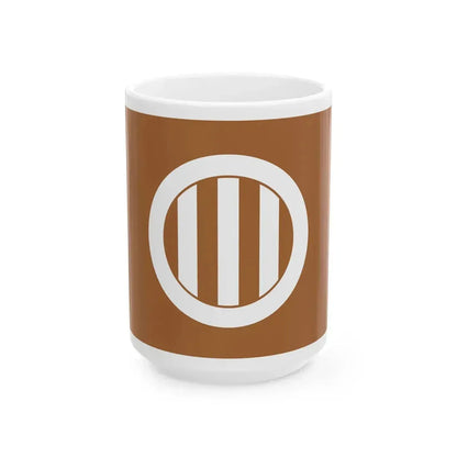 Flag of the Date Lords of Uwajima in Iyo Province B (Japan) White Coffee Mug 15oz - Go Mug Yourself
