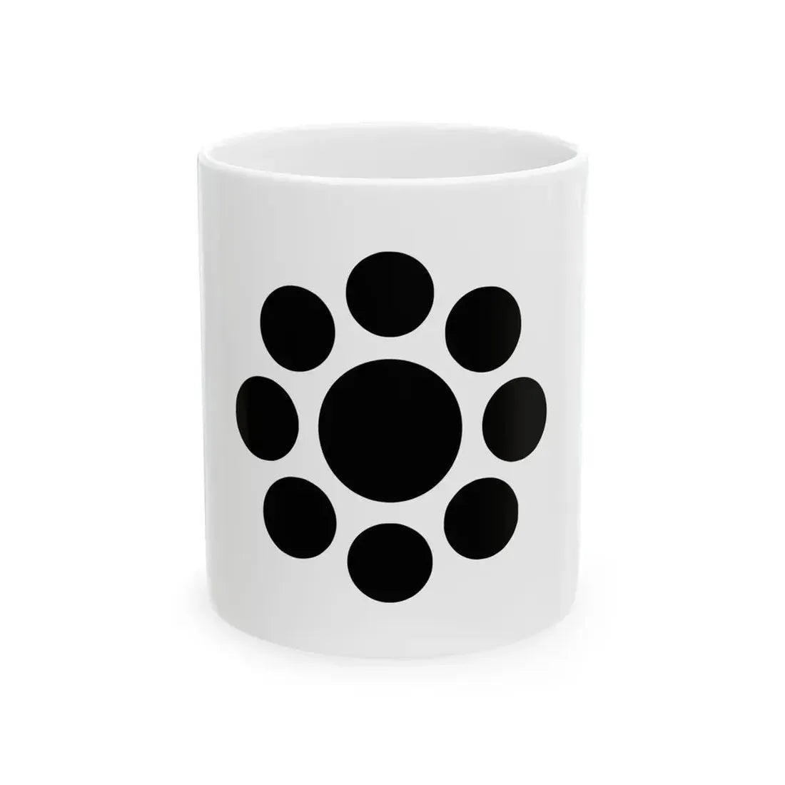 Flag of the Date Lords of Uwajima in Iyo Province C (Japan) White Coffee Mug 11oz - Go Mug Yourself
