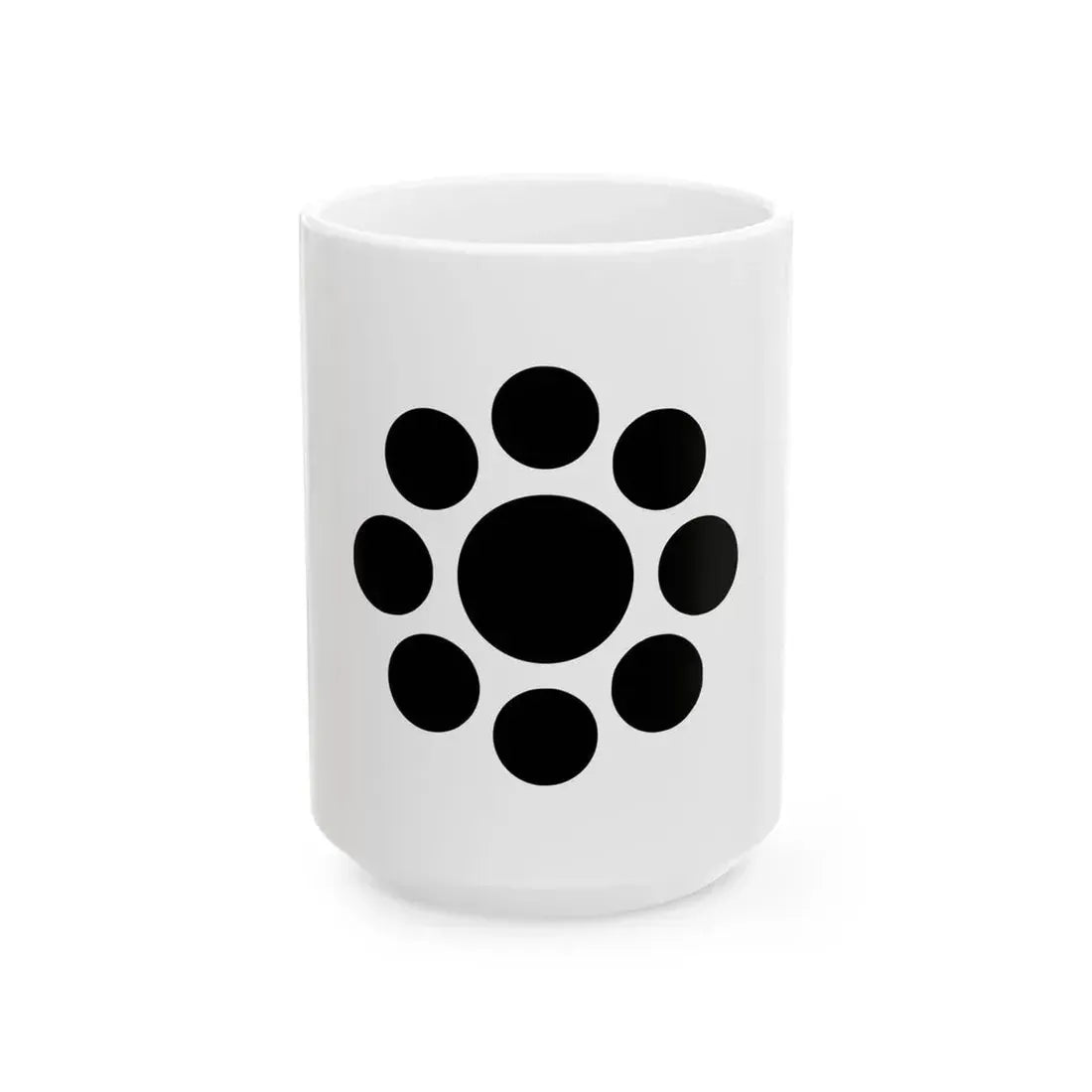 Flag of the Date Lords of Uwajima in Iyo Province C (Japan) White Coffee Mug 15oz - Go Mug Yourself