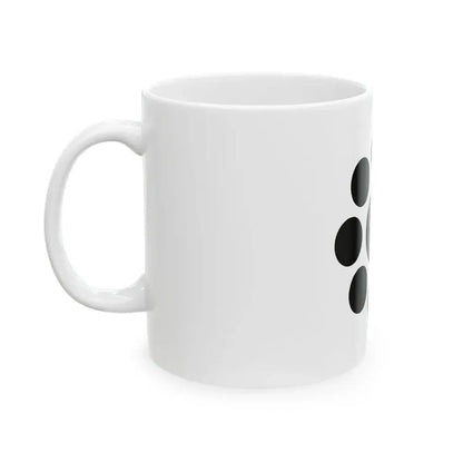 Flag of the Date Lords of Uwajima in Iyo Province C (Japan) White Coffee Mug - Go Mug Yourself