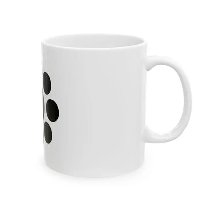 Flag of the Date Lords of Uwajima in Iyo Province C (Japan) White Coffee Mug - Go Mug Yourself