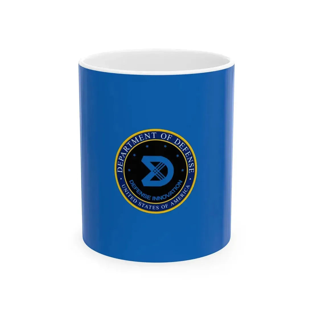 Flag of the Defense Innovation Unit (United States) White Coffee Mug 11oz - Go Mug Yourself