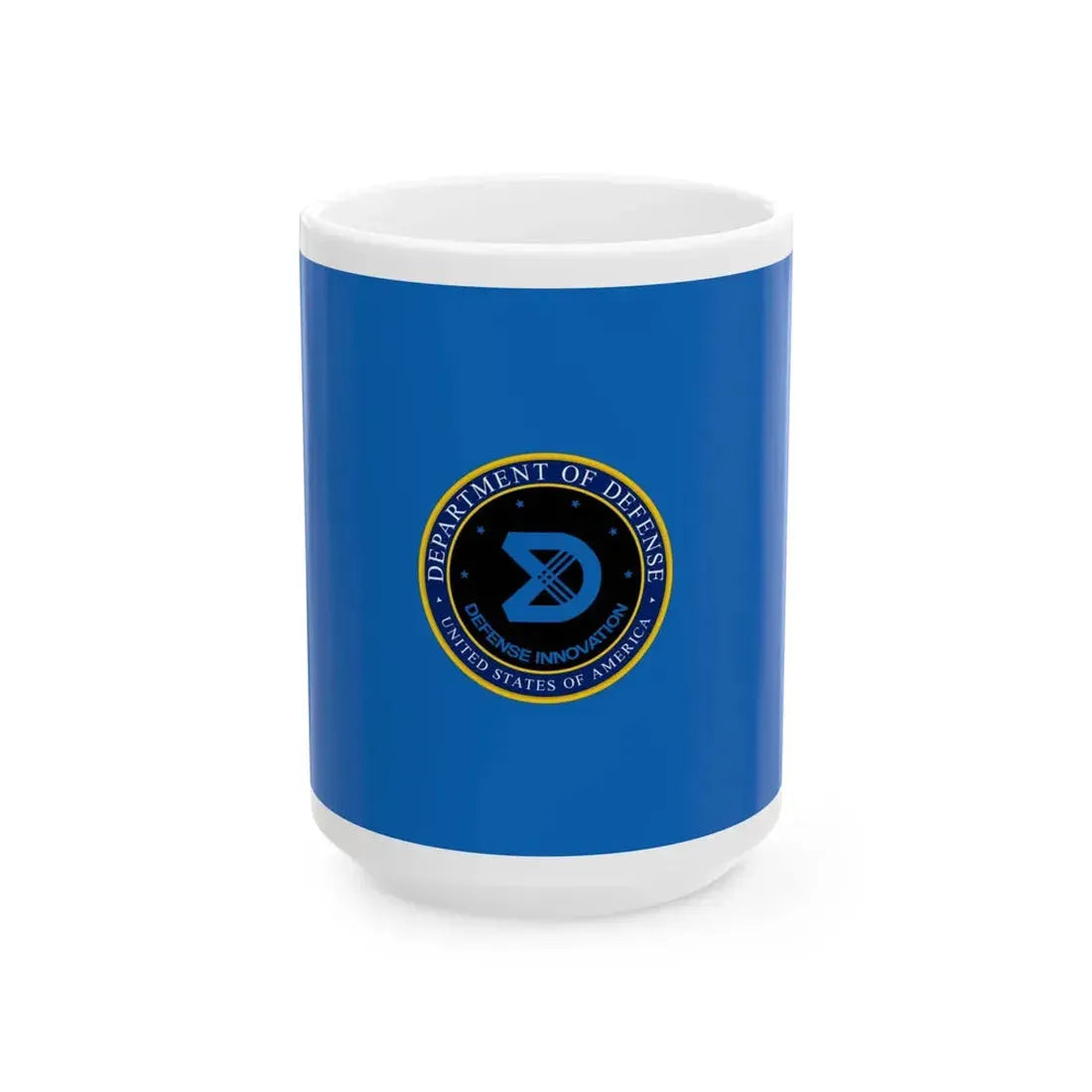 Flag of the Defense Innovation Unit (United States) White Coffee Mug 15oz - Go Mug Yourself