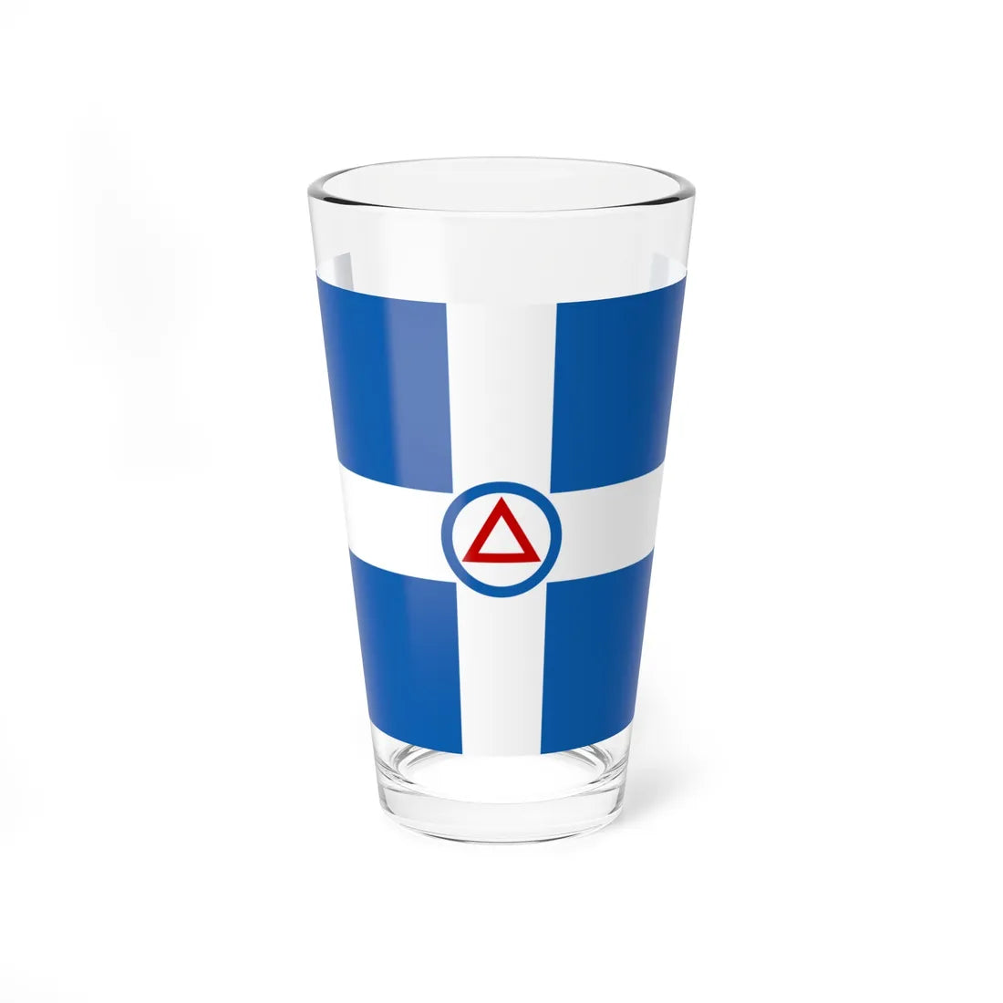Flag of the Democratic Army of Greece (Greece) Pint Glass 16oz 16oz - Go Mug Yourself