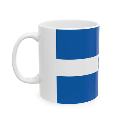 Flag of the Democratic Army of Greece (Greece) White Coffee Mug - Go Mug Yourself