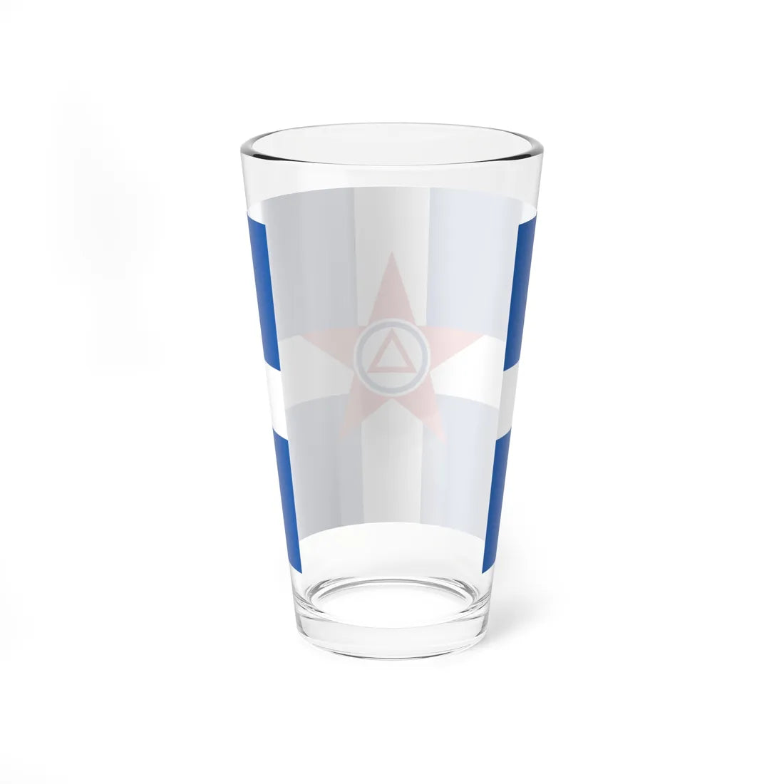 Flag of the Democratic Army of Greece red star (Greece) Pint Glass 16oz - Go Mug Yourself