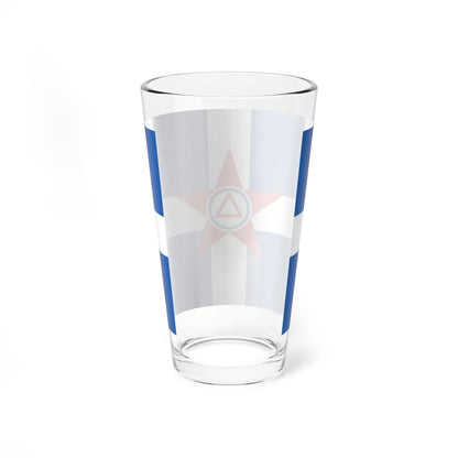Flag of the Democratic Army of Greece red star (Greece) Pint Glass 16oz - Go Mug Yourself