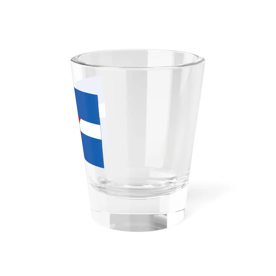 Flag of the Democratic Army of Greece red star (Greece) Shot Glass 1.5oz - Go Mug Yourself