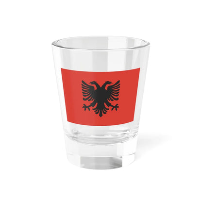 Flag of the Democratic Government of Albania 1944-1946 (Albania) Shot Glass 1.5oz 1.5oz - Go Mug Yourself