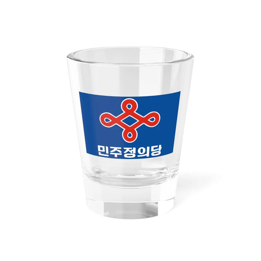 Flag of the Democratic Justice Party 1981-1987 (Korea) Shot Glass 1.5oz 1.5oz - Go Mug Yourself