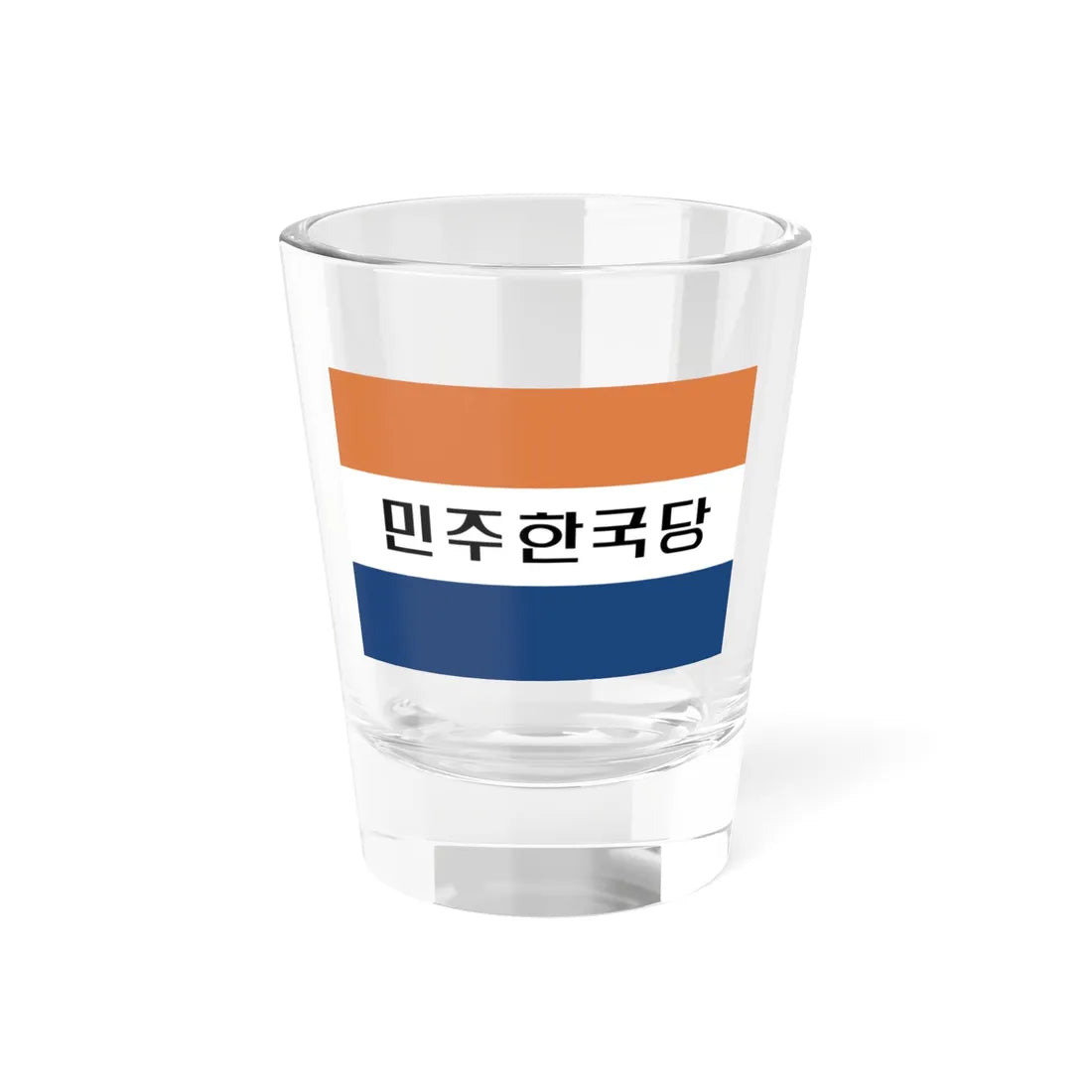 Flag of the Democratic Korea Party (Korea) Shot Glass 1.5oz 1.5oz - Go Mug Yourself