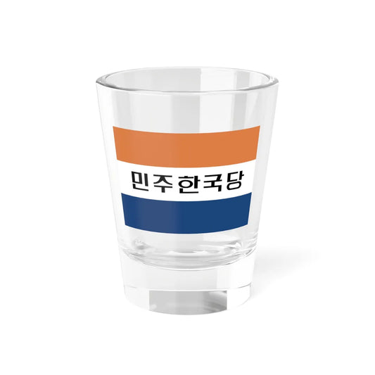 Flag of the Democratic Korea Party (Korea) Shot Glass 1.5oz 1.5oz - Go Mug Yourself