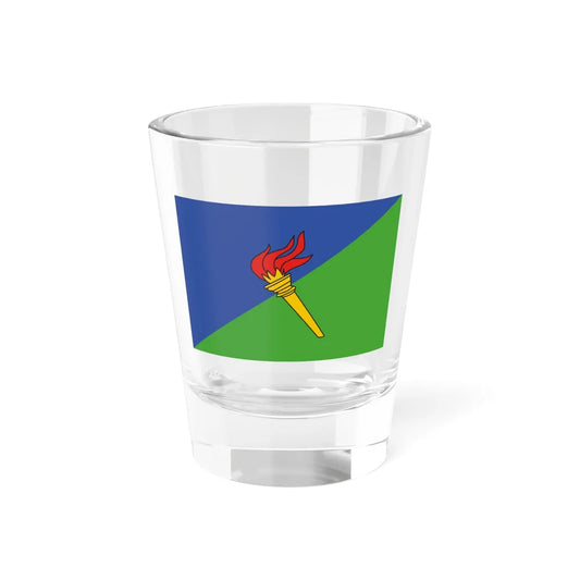 Flag of the Democratic Party of Equatorial Guinea PDGE (Equatorial Guinea) Shot Glass 1.5oz 1.5oz - Go Mug Yourself