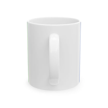 Flag of the Democratic Party of Equatorial Guinea PDGE (Equatorial Guinea) White Coffee Mug-Go Mug Yourself