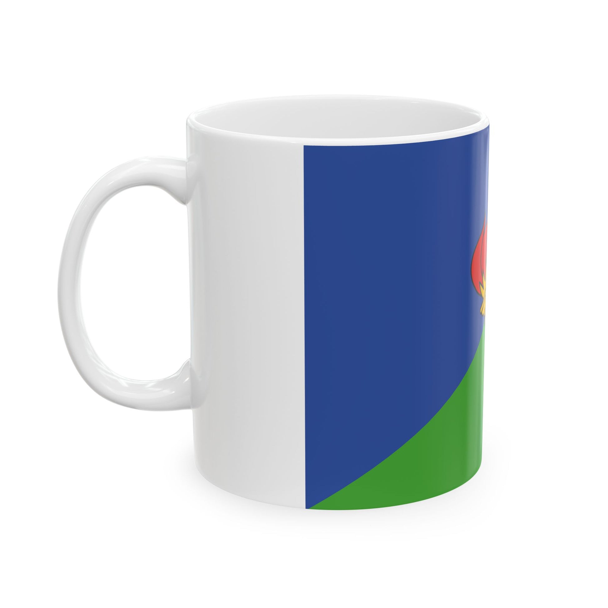 Flag of the Democratic Party of Equatorial Guinea PDGE (Equatorial Guinea) White Coffee Mug-Go Mug Yourself