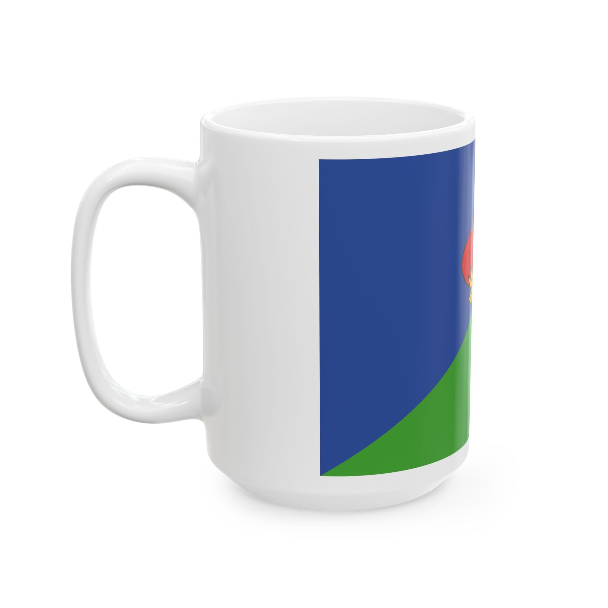 Flag of the Democratic Party of Equatorial Guinea PDGE (Equatorial Guinea) White Coffee Mug-Go Mug Yourself
