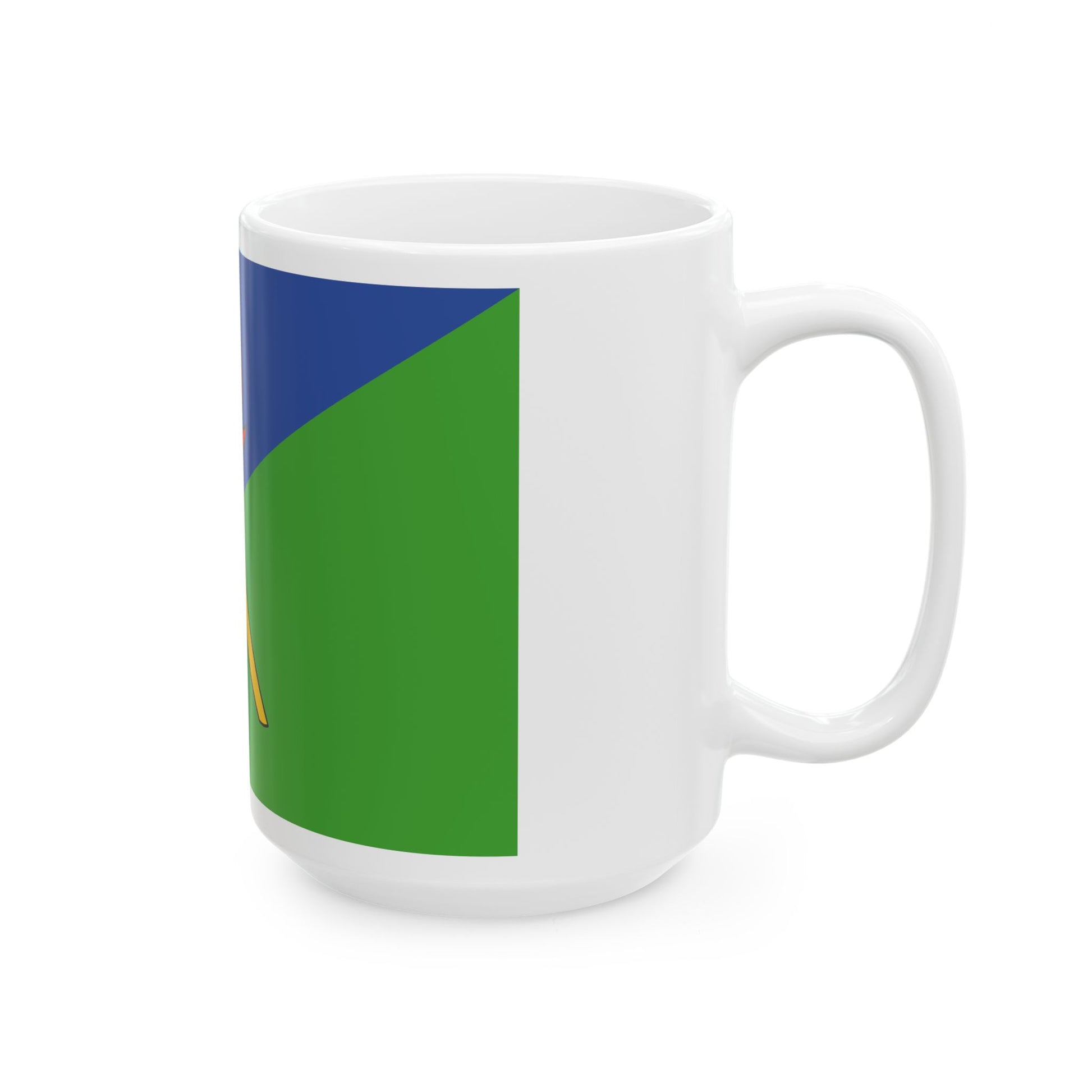 Flag of the Democratic Party of Equatorial Guinea PDGE (Equatorial Guinea) White Coffee Mug-Go Mug Yourself