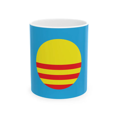 Flag of the Democratic Peoples Union Bosnia and Hertzegovina (Bosnia and Herzegovina) White Coffee Mug 11oz - Go Mug Yourself