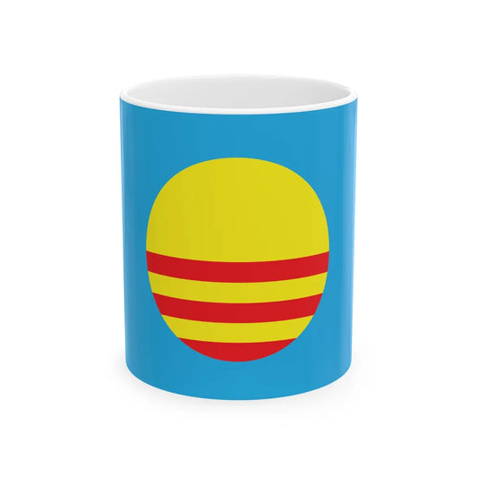 Flag of the Democratic Peoples Union Bosnia and Hertzegovina (Bosnia and Herzegovina) White Coffee Mug 11oz - Go Mug Yourself