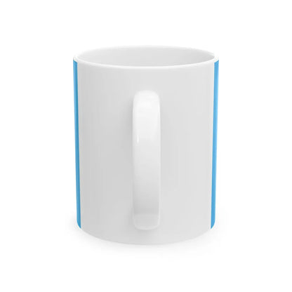 Flag of the Democratic Peoples Union Bosnia and Hertzegovina (Bosnia and Herzegovina) White Coffee Mug - Go Mug Yourself