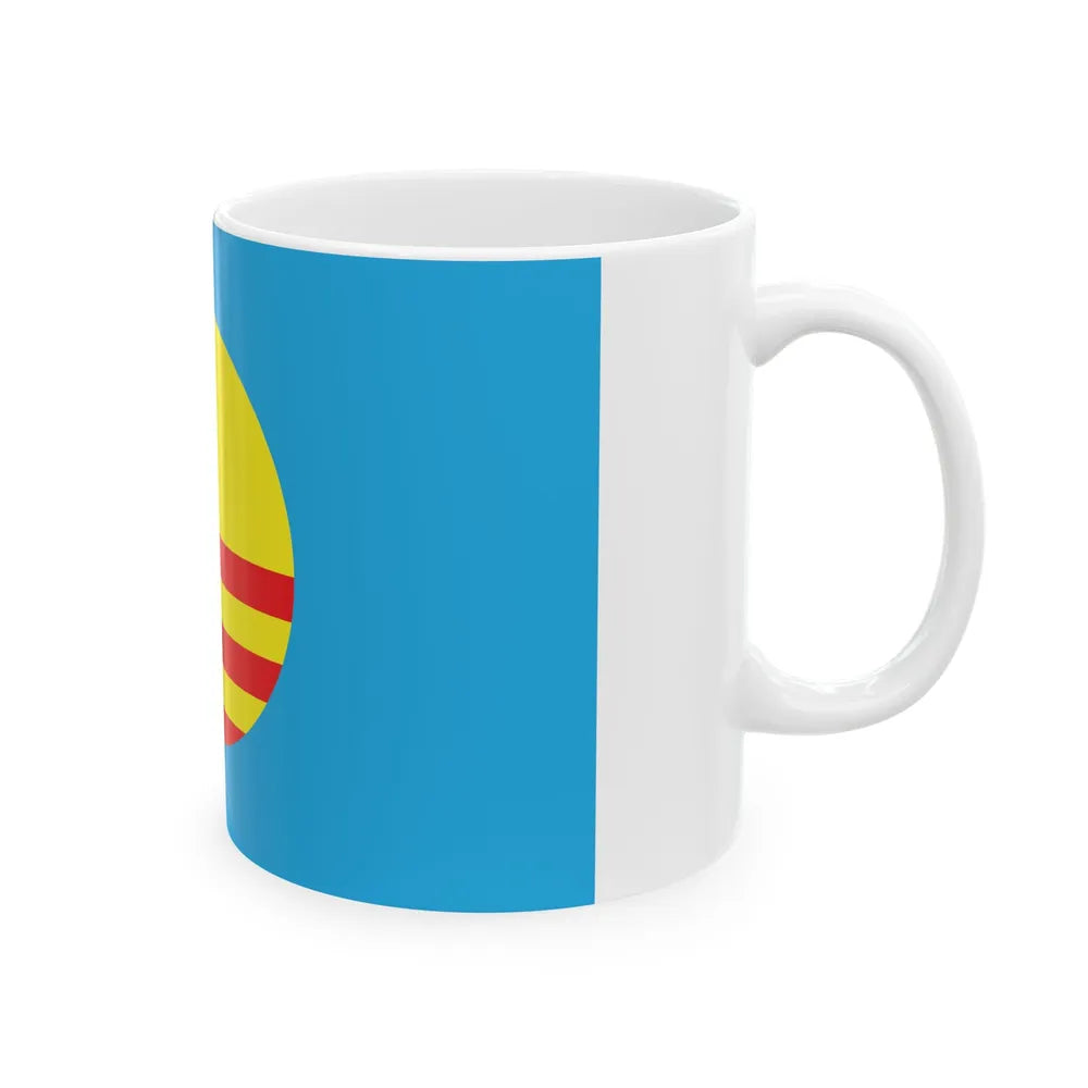 Flag of the Democratic Peoples Union Bosnia and Hertzegovina (Bosnia and Herzegovina) White Coffee Mug - Go Mug Yourself