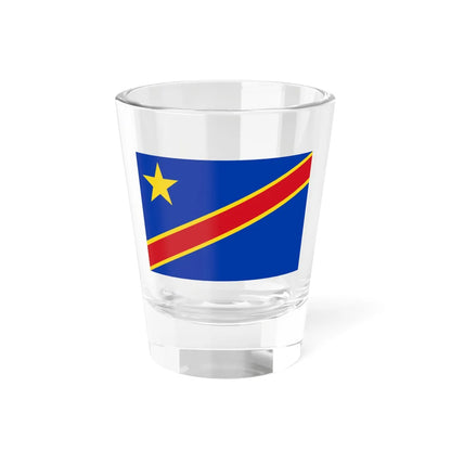 Flag of the Democratic Republic of the Congo 1966-1971 (Congo) Shot Glass 1.5oz 1.5oz - Go Mug Yourself