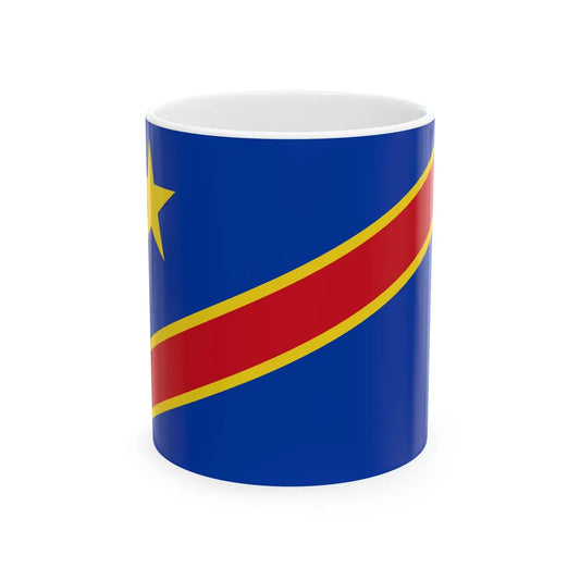 Flag of the Democratic Republic of the Congo 1966-1971 (Congo) White Coffee Mug 11oz - Go Mug Yourself