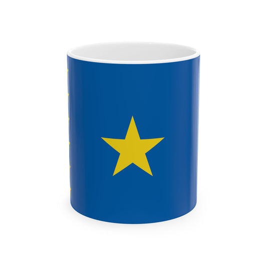 Flag of the Democratic Republic of the Congo 1997-2003 (Congo) White Coffee Mug-11oz-Go Mug Yourself