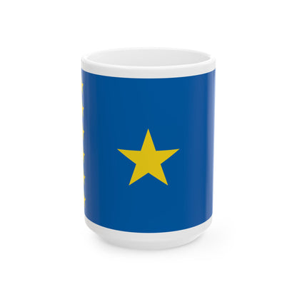 Flag of the Democratic Republic of the Congo 1997-2003 (Congo) White Coffee Mug-15oz-Go Mug Yourself