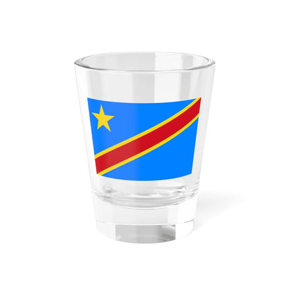 Flag of the Democratic Republic of the Congo 2-3 (Congo) Shot Glass 1.5oz 1.5oz - Go Mug Yourself