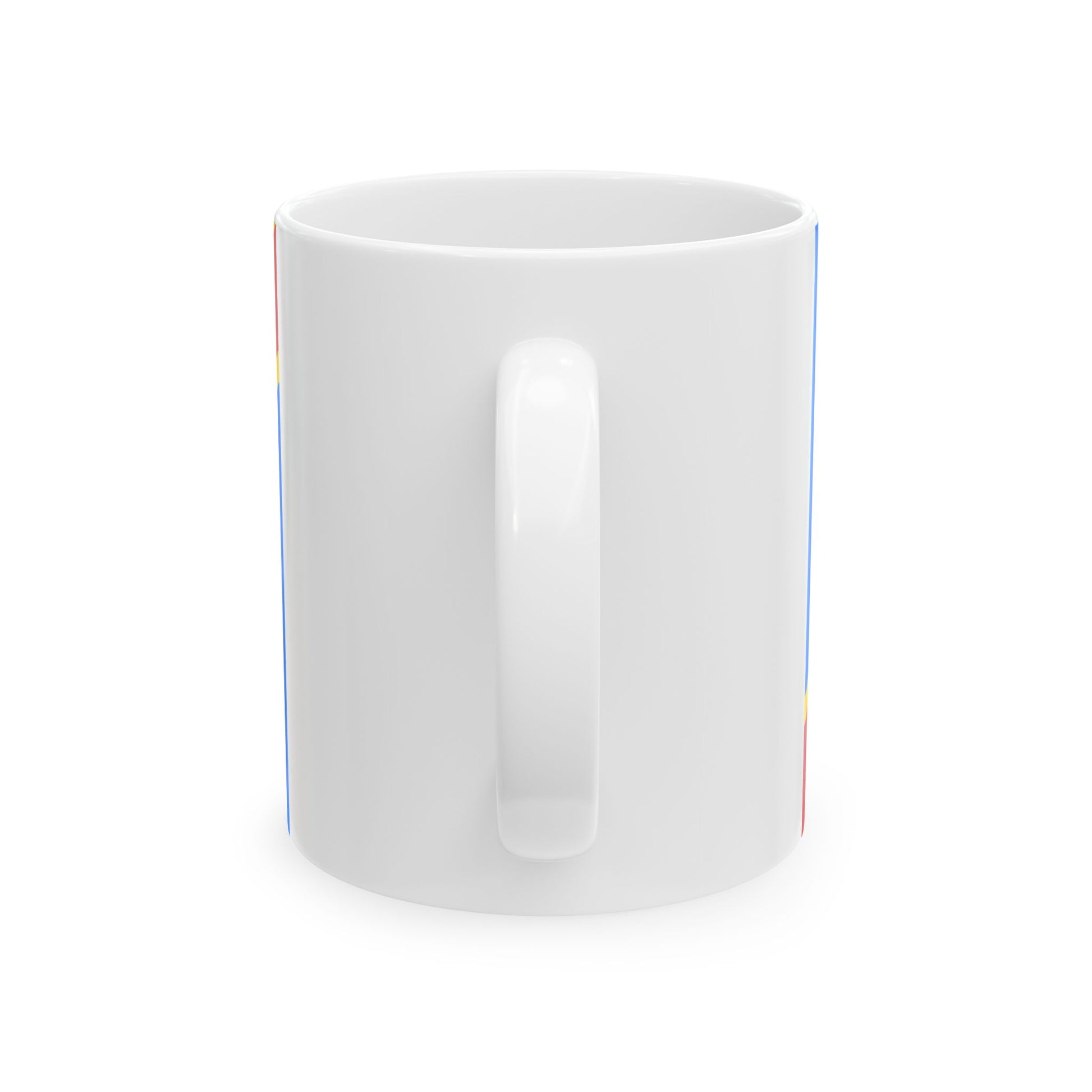 Flag of the Democratic Republic of the Congo 2-3 (Congo) White Coffee Mug-Go Mug Yourself